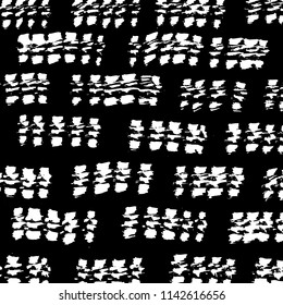 White and black grunge pattern. Background. Brush. Vector.