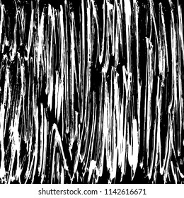 White and black grunge pattern. Background. Brush. Vector.