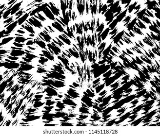 White and black grunge pattern. Background. Brush. Vector.