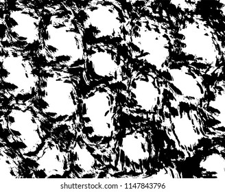 White and black grunge pattern. Background. Brush. Vector.