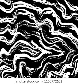 White and black grunge pattern. Background. Brush. Vector.