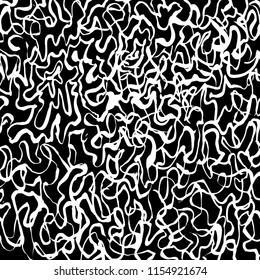 White and black grunge pattern. Background. Brush. Vector.