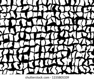 White and black grunge pattern. Background. Brush. Vector.