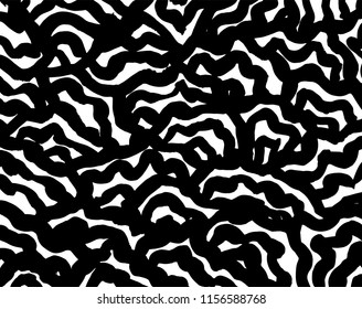 White and black grunge pattern. Background. Brush. Vector.