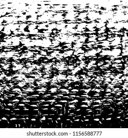 White and black grunge pattern. Background. Brush. Vector.