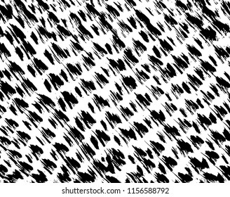 White and black grunge pattern. Background. Brush. Vector.