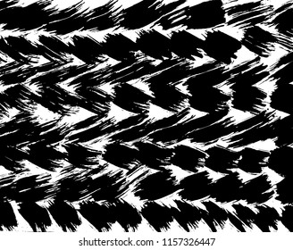 White and black grunge pattern. Background. Brush. Vector.