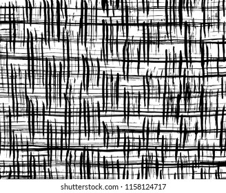 White and black grunge pattern. Background. Brush. Vector.