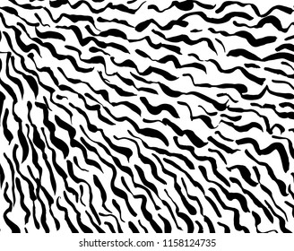 White and black grunge pattern. Background. Brush. Vector.