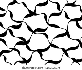 White and black grunge pattern. Background. Brush. Vector.