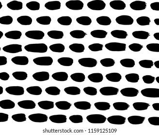 White and black grunge pattern. Background. Brush. Vector.