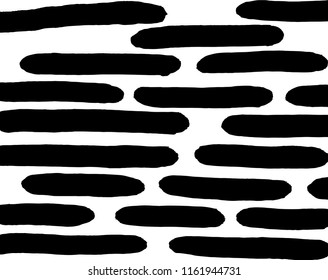White and black grunge pattern. Background. Brush. Vector.