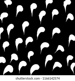 White and black grunge pattern. Background. Brush. Vector.