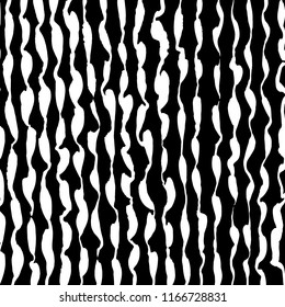 White and black grunge pattern. Background. Brush. Vector.