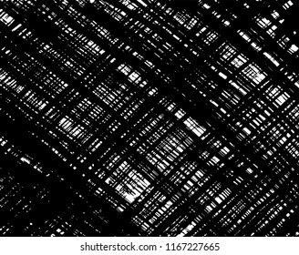 White and black grunge pattern. Background. Brush. Vector.