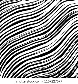 White and black grunge pattern. Background. Brush. Vector.