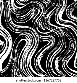 White and black grunge pattern. Background. Brush. Vector.