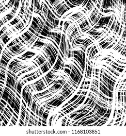 White and black grunge pattern. Background. Brush. Vector.