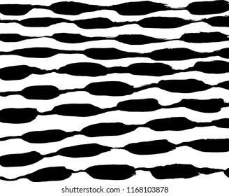 White and black grunge pattern. Background. Brush. Vector.