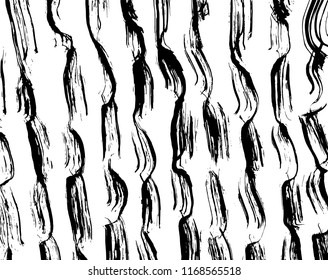 White and black grunge pattern. Background. Brush. Vector.