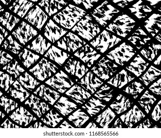 White and black grunge pattern. Background. Brush. Vector.