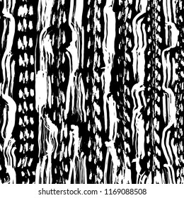 White and black grunge pattern. Background. Brush. Vector.