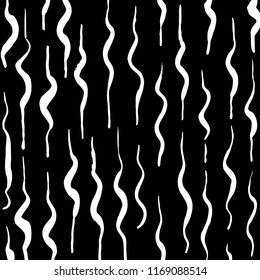 White and black grunge pattern. Background. Brush. Vector.