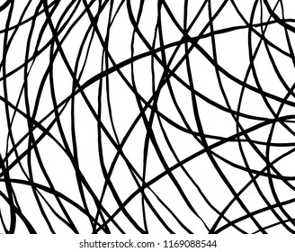 White and black grunge pattern. Background. Brush. Vector.