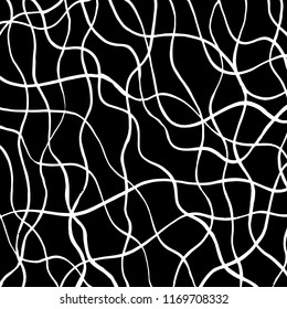 White and black grunge pattern. Background. Brush. Vector.