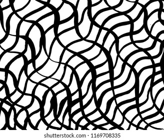 White and black grunge pattern. Background. Brush. Vector.