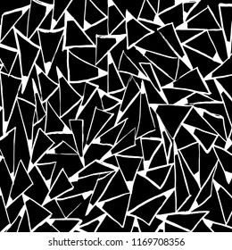 White and black grunge pattern. Background. Brush. Vector.