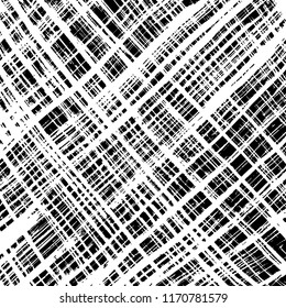 White and black grunge pattern. Background. Brush. Vector.