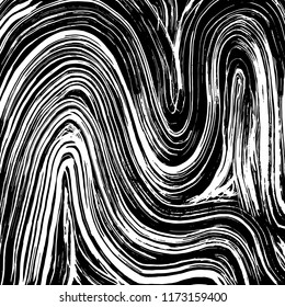 White and black grunge pattern. Background. Brush. Vector.
