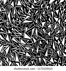 White and black grunge pattern. Background. Brush. Vector.