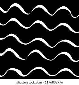 White and black grunge pattern. Background. Brush. Vector.