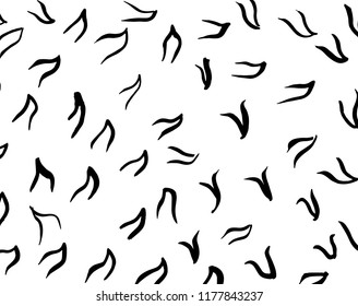 White and black grunge pattern. Background. Brush. Vector.