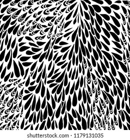 White and black grunge pattern. Background. Brush. Vector.
