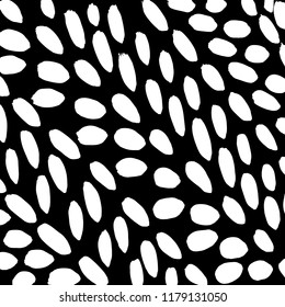 White and black grunge pattern. Background. Brush. Vector.
