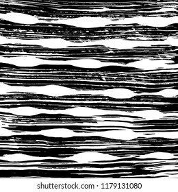 White and black grunge pattern. Background. Brush. Vector.
