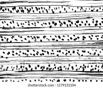 White and black grunge pattern. Background. Brush. Vector.