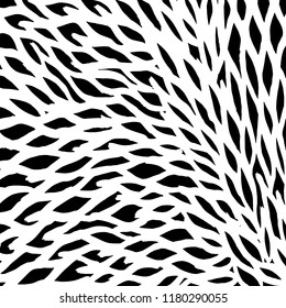 White and black grunge pattern. Background. Brush. Vector.