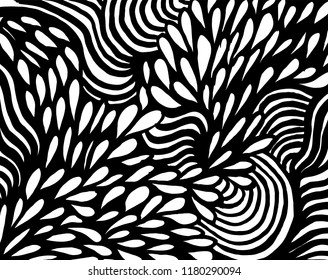 White and black grunge pattern. Background. Brush. Vector.