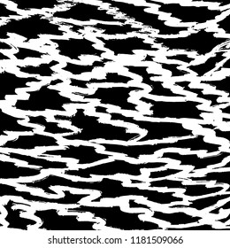 White and black grunge pattern. Background. Brush. Vector.