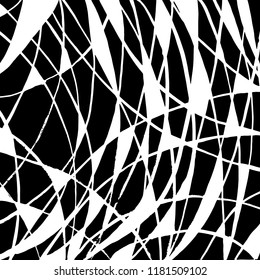White and black grunge pattern. Background. Brush. Vector.