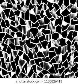 White and black grunge pattern. Background. Brush. Vector.