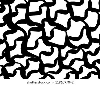 White and black grunge pattern. Background. Brush. Vector.