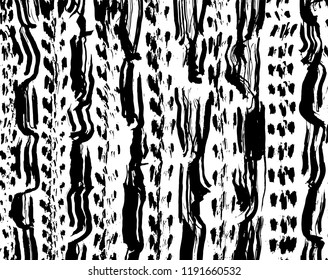 White and black grunge pattern. Background. Brush. Vector.