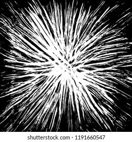White and black grunge pattern. Background. Brush. Vector.