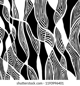 White and black grunge pattern. Background. Brush. Vector.