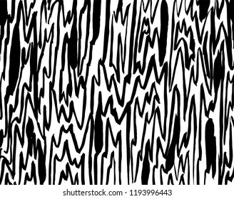 White and black grunge pattern. Background. Brush. Vector.